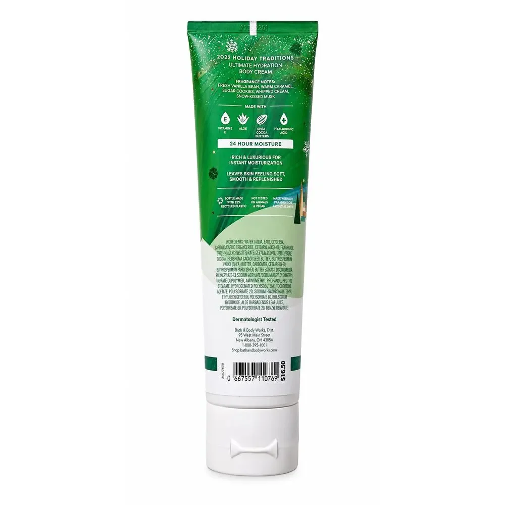 Bath & Body Works Vanilla Bean Noel Ultimate Hydration Body Cream 8 oz New